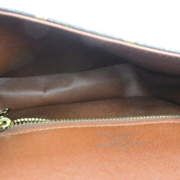 LOUIS VUITTON Saint Cloud MM Shoulder Bag Monogram Leather Brown M51243 17FA183 - Picture 9 of 16